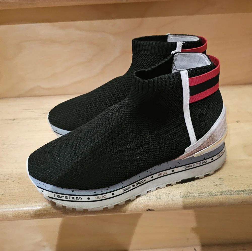 AUTHENTIC LIU JO Milano Sock sneakers with platform sole - Picture 6 of 9
